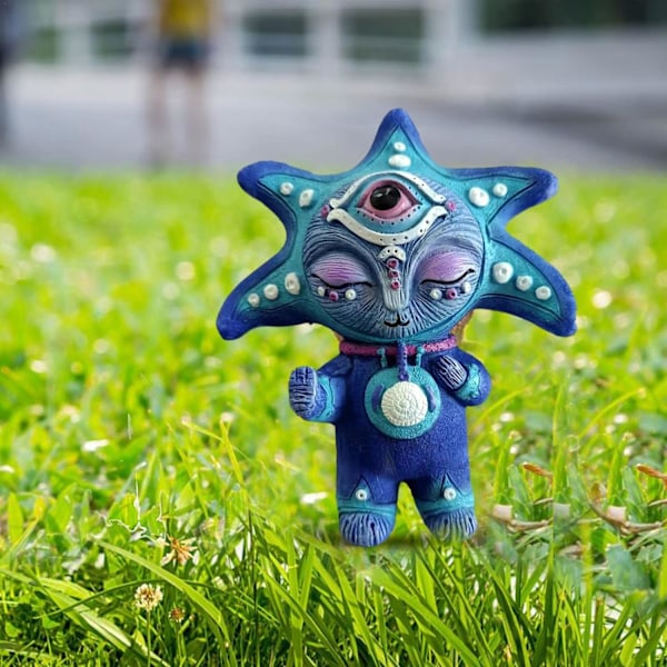 Harpiks Alv Statue Figur Innovative Skrivebord Hage Håndlaget Ali