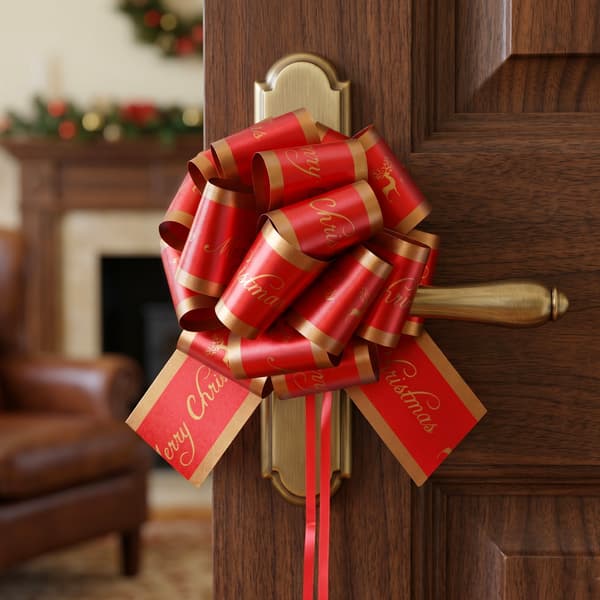 24 julklappsrosetter - julklappsinslagning dekoration streamers