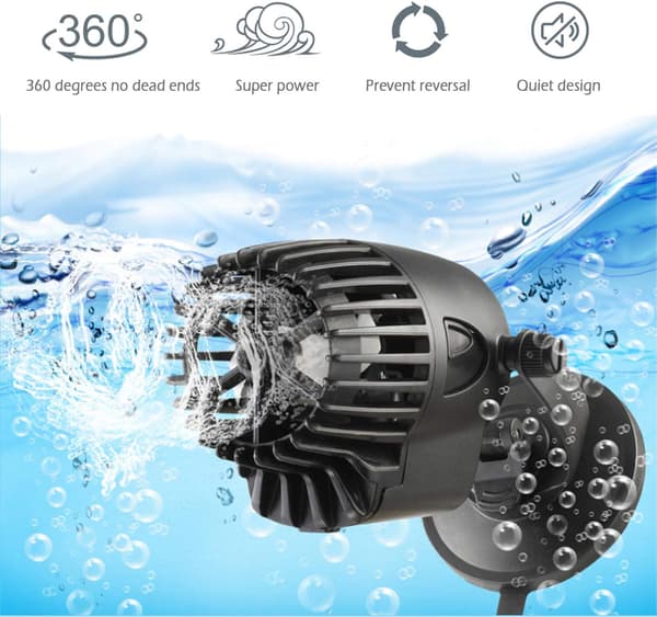 Akvarie Flow Pump 10000L/H Wave Maker QL-300 10W Wave Circulatio