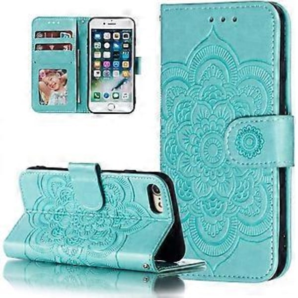 Fodral för iPhone 7/8/SE iPhone 2020, plånboksfodral med kortfack