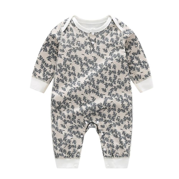 Baby Autumn Jumpsuit Ins Style Baby Clothes Baby Spring And Autumn Boneless Crawling Clothes Birch 73 cm (13-17 catty)