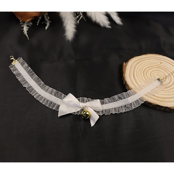 Retro Bell Choker Kaulakoru Lolita Rusetti Pitsi Kaulakoru Goottilainen Seksi Nainen Kaulaketju Cosplay Kaula-Asusteet