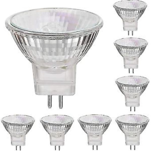 12v 35w Halogenlamper GU4 Spot Base 2800k Varmt Hvid, Dæmpbar, Pakke med 8 ( )
