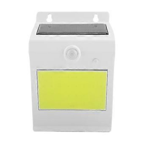 Solcellsdriven Rörelsesensor COB LED Vägglampa Hög Ljusstyrka Utomhus Trädgårdslampa