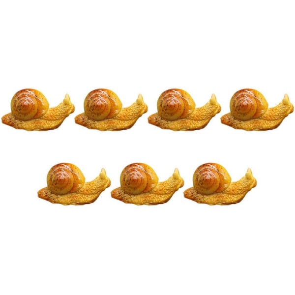 Hemdekor Miniatyr Snigel Prydnader Små Harts Sniglar Dekorer B