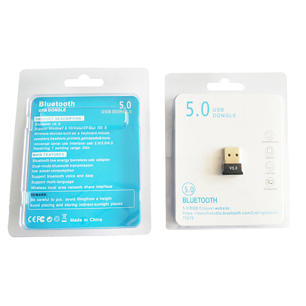 Bluetooth-adapter, 2 datamaskiner trådløse Bluetooth 5.0 lydmottakere og sendere