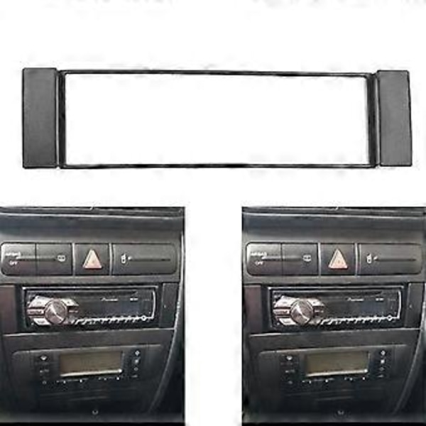 2 stk. Fascia 1 Din Ramme til Seat Stereo Facia Plade Instrumentbræt