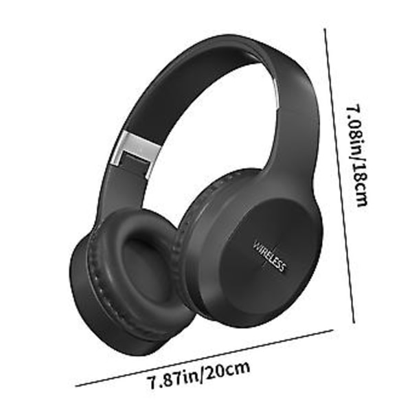 Päässä käytettävät Bluetooth-kuulokkeet HiFi-äänenlaadulla, melunvaimennuksella, erittäin selkeällä puhelulla, Bluetooth 5.3, joustavat ja taitettavat langattomat kuulokkeet BK