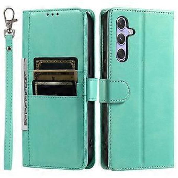 013 Stil Til Samsung Galaxy A16 5G/A16 4G Etui Anti-Fald PU Læder Telefon Cover med 6 Kort Slots (Stil C)