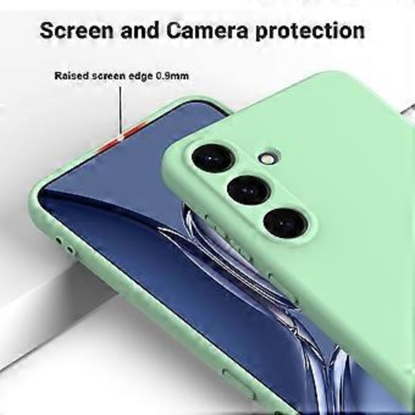 Til Samsung Galaxy S25 Cover Flydende Silikone Anti-Ridse Telefon Cover med Håndrem (Style A)