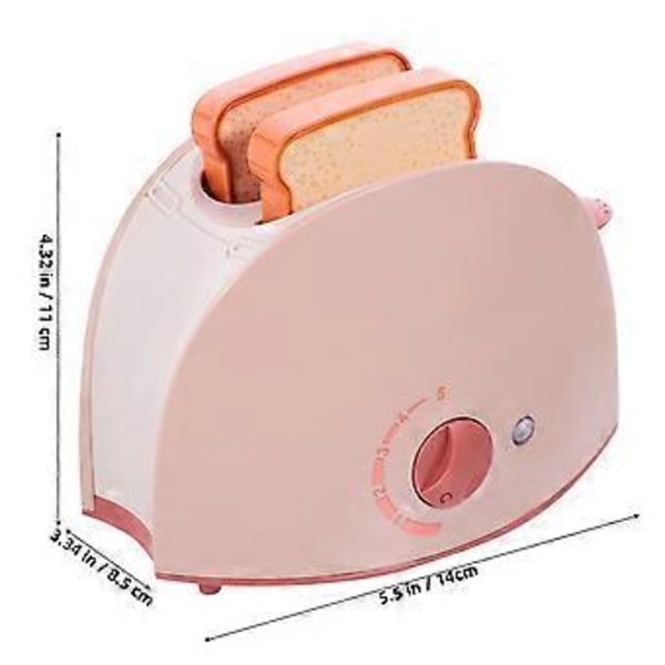 1 Setti Simulaatio Leivänpaahdin Lelusetti Taaperoille Valetehtaan Leipäkone Lelu Turvallinen Sähköinen Pieni Leivänpaahdin Lelu