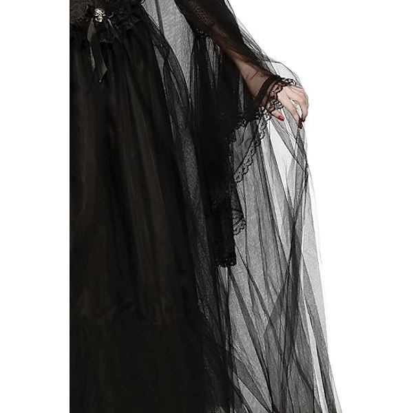 Vuxen lång genomskinlig kappa med extra stor huva, längd 155 cm