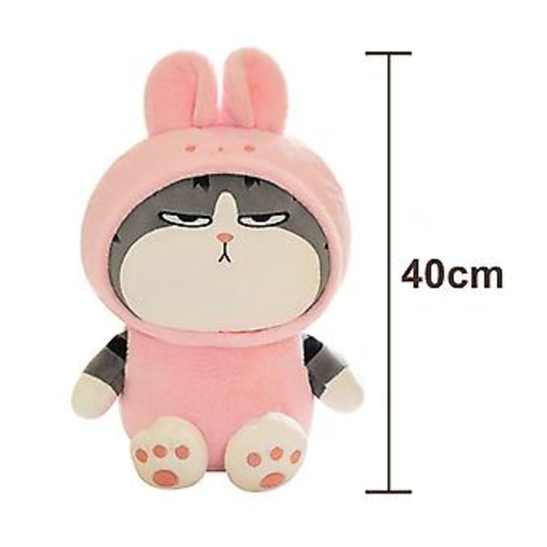 Plushdjur Katt för Barn Mjuk Leksak Katt Present till Pojkar och Flickor (23cm Kanin)