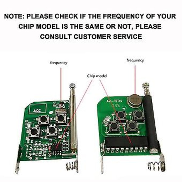 Kaukosäätimen kopioija DC12V Helppokäyttöinen Korkea Turvallisuus 433MHz Kannettava Sähkölaitteet Ja Tarvikkeet ( )