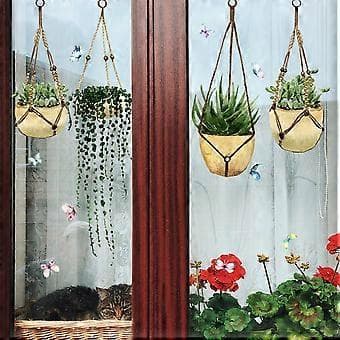 Väggdekaler, Gröna Blad, Krukväxter, Väggaffischer, Bonsai, Väggkonst, Tapet