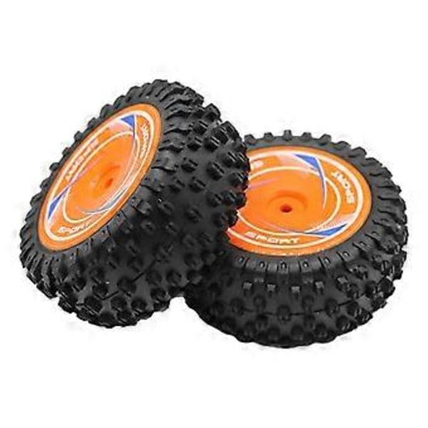 2 st RC Crawler Däck Tåliga RC Bildäck för Wltoys 124010 Modellfordon