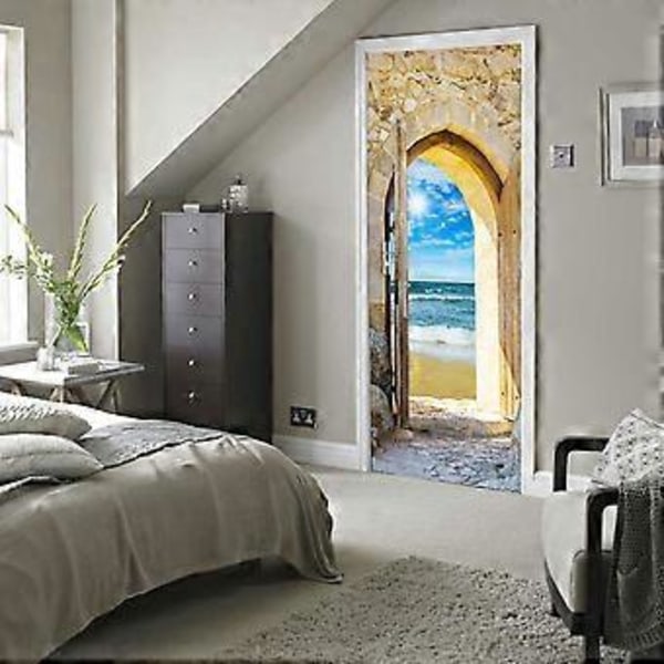 (38,5*200cm*2stk) 3D effekt plakat dørsticker 12