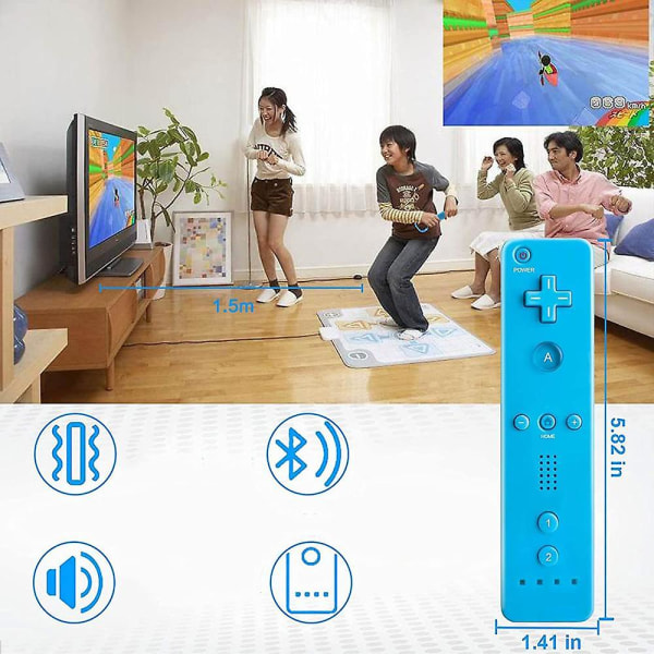 Wii-fjärrkontroll för Nintendo Wii och Wii U