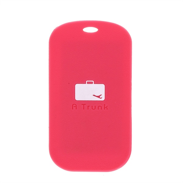 3st Silikon Frostad Bagage Tag, Portable Creative Red