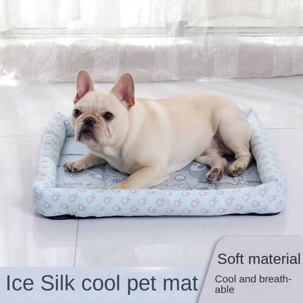 Summer Mat Kennel, Four Seasons Universal Dog Kennel Cat Blue  40*31*7cm