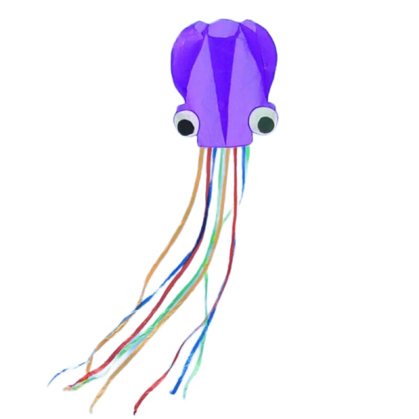 (Lila) 30M String Line Octopus Kite Park Helger Barn och