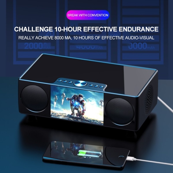 S99 Bärbar Bluetooth -högtalare HiFi trådlös högtalare Stereo