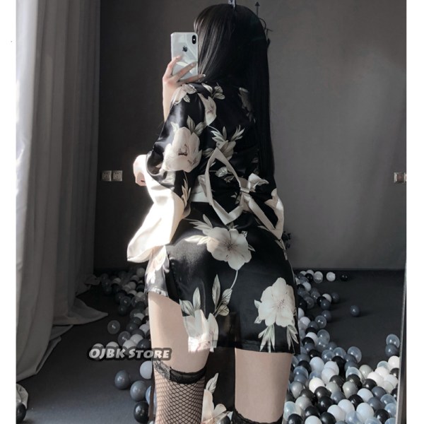 Japansk Kimono Sexig Cosplay Outfit För Kvinnor Traditionell