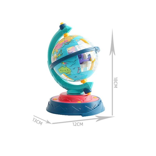 3D DIY Montera Globe Model Pedagogiskt pusselspel Montera