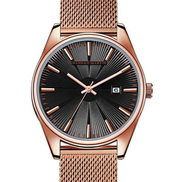 Ny design rostfritt stål Mesh Band Luxury Men Quartz watch