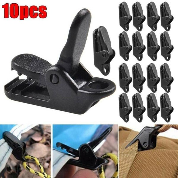 (10 st) Tält Markis Snap Hanger Clip Krok