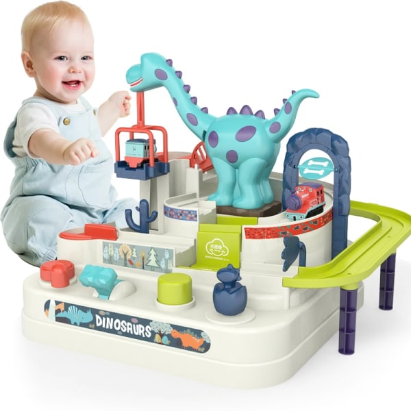 Baby leksaksbil äventyrsspel Spåra leksak manuell skena