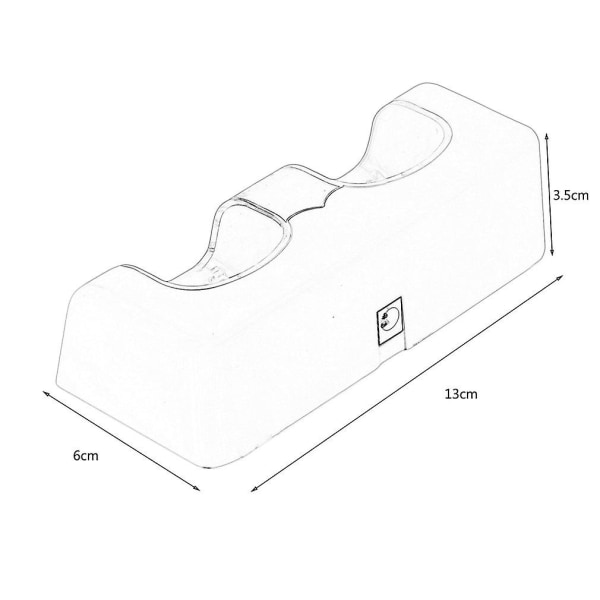 Dual Charger Station 2x 2800mah uppladdningsbart batteri för Wii