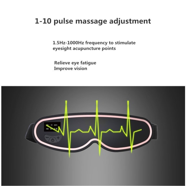 3D Eye Massager Smart Vibrerande Bluetooth Music Eye Care