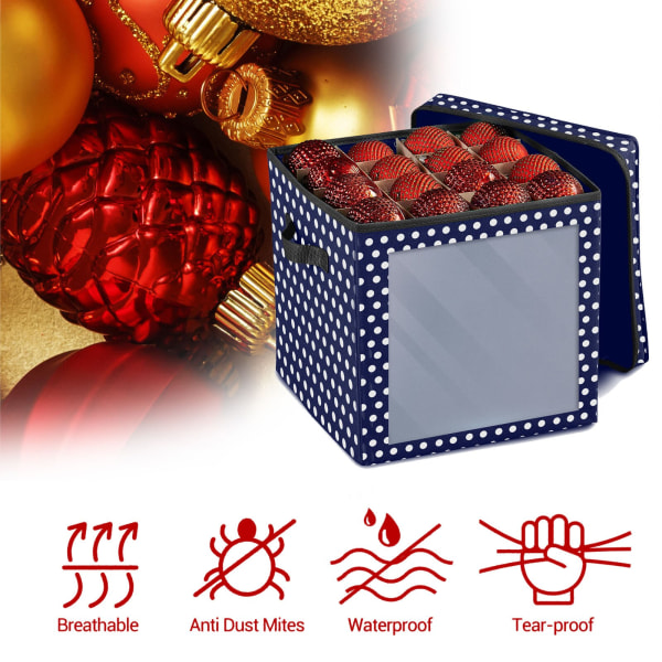 Julgranskulor Förvaringslåda Ornament Xmas Tree Bag Dekoration Box