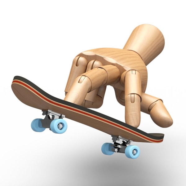 Trä Gripbräda Leksak Finger Skateboard med kullager
