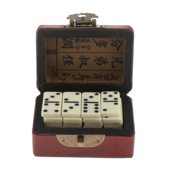 Domino Set traditionella klassiska festbord brädspel leksak