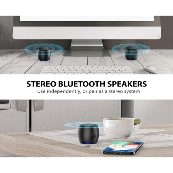 Bluetooth högtalare F1 Trådlös stereohögtalare i aluminiumlegering
