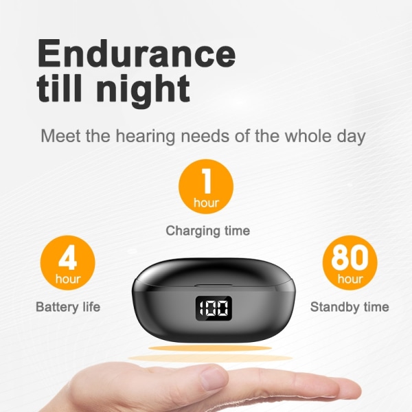 Trådlösa Bluetooth -hörlurar med LED-skärm Mini Sports