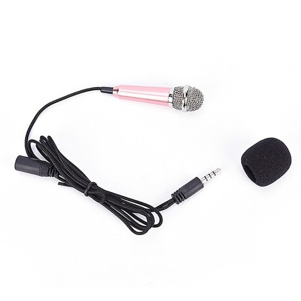 Bärbar 3,5 mm Stereo Studio Mic KTV Karaoke Mini Mikrofon