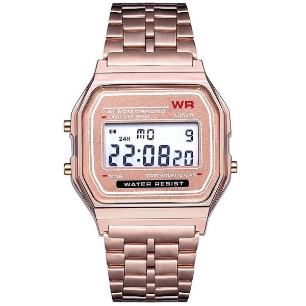 Watch Waterproof Led Digital Business Watches (Rose Gold)