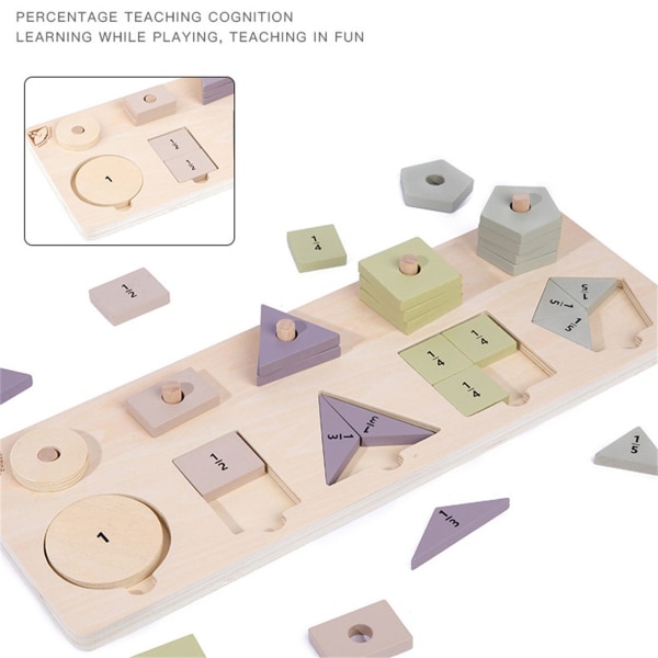 Trä geometriska former stapling form sorterare sortering leksak