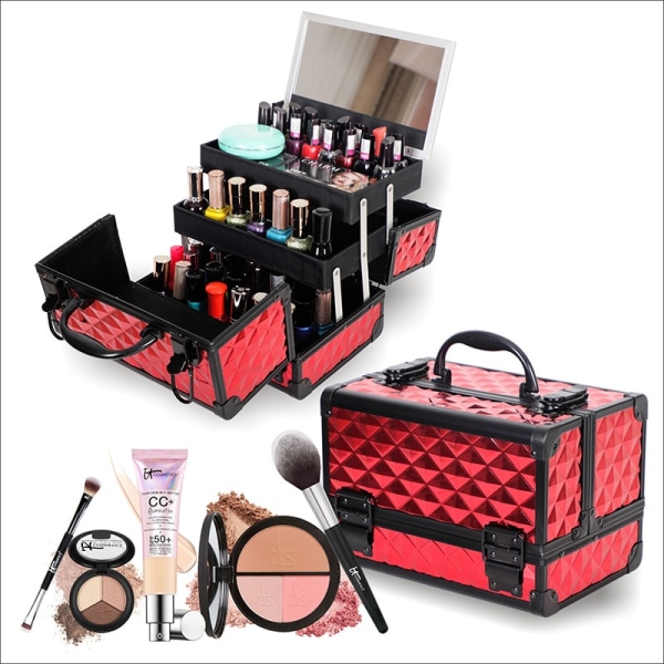 Märke Makeup Box Artist Professionella skönhet kosmetiska fodral