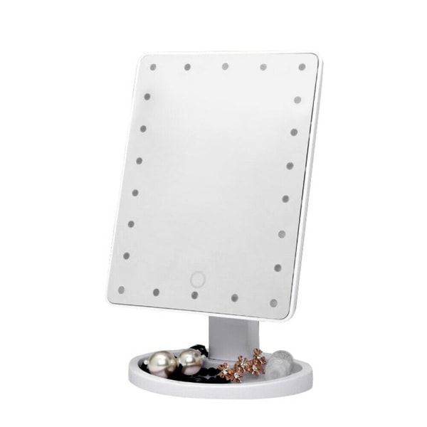 LED-sminkspegel Pekskärmsspegel med 22 LED-lampor