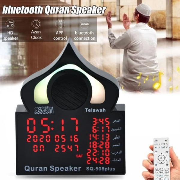 Koranen Koranens Nattljus Bluetooth Azane Adhan Led Bell av