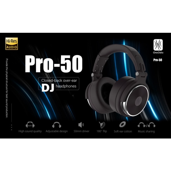 Oneodio Pro 50 Wired Stereo Headphones Studio Professional