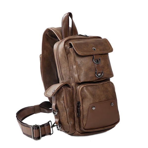 Nytt mode Crossbody-väskor för män Bröstväska Pack Casual Bag