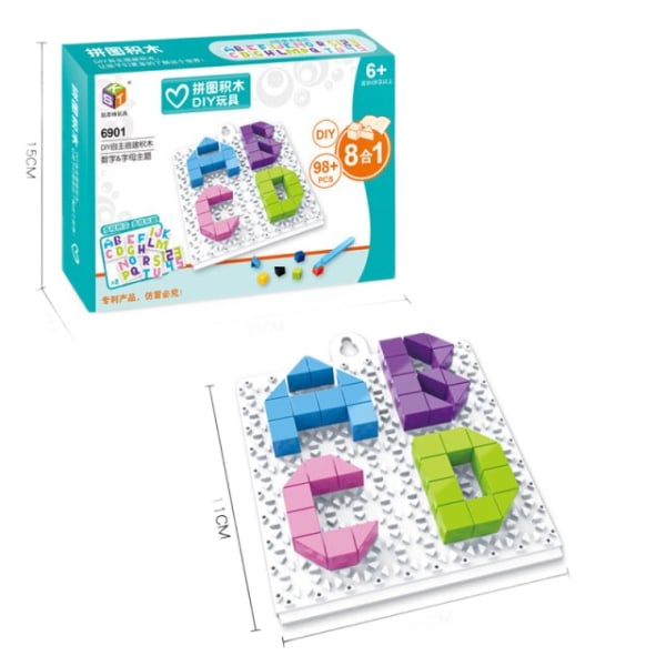 Montessori pusselleksaker för barn för flickor Pojkar modellbygge