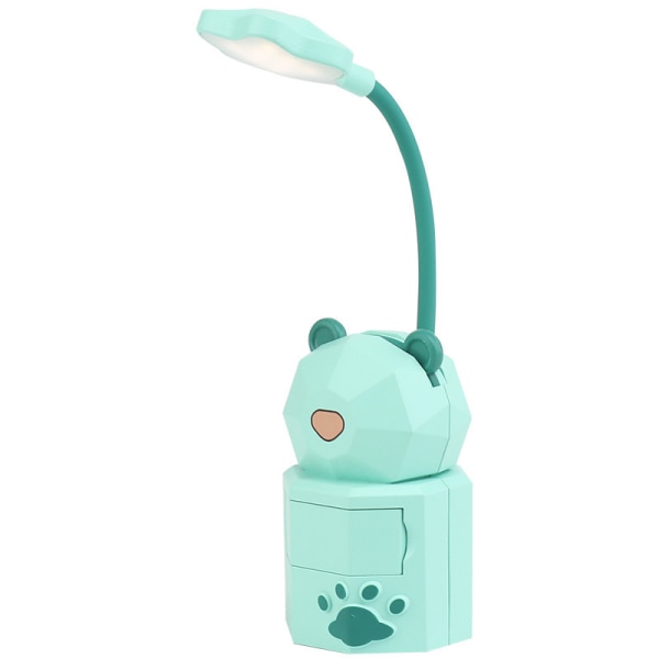 USB laddning Läsöga för studenthem för barn Green YC5804 Cute Bear