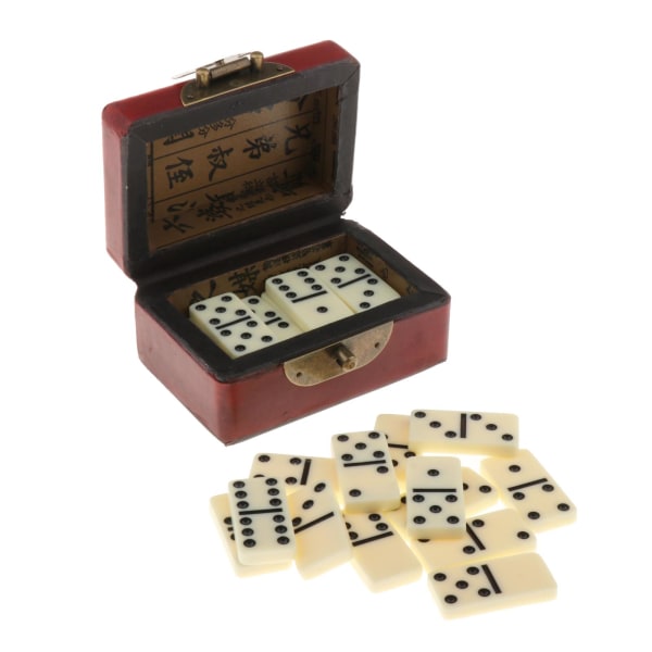 Domino Set traditionella klassiska festbord brädspel leksak