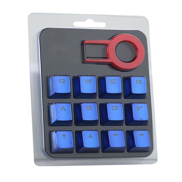 (Blå) 12st/ Set Mekaniskt tangentbord Gaming Keycap Bakgrundsbelyst